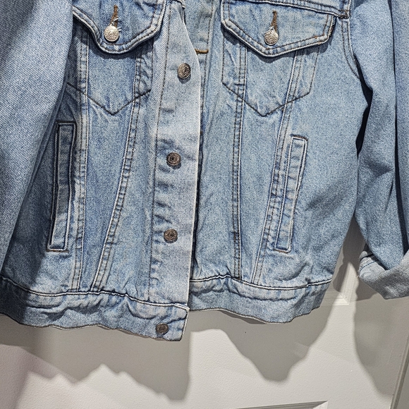 Vintage Too Cute Disney Jean Jacket Western Theme - Picture 8 of 12